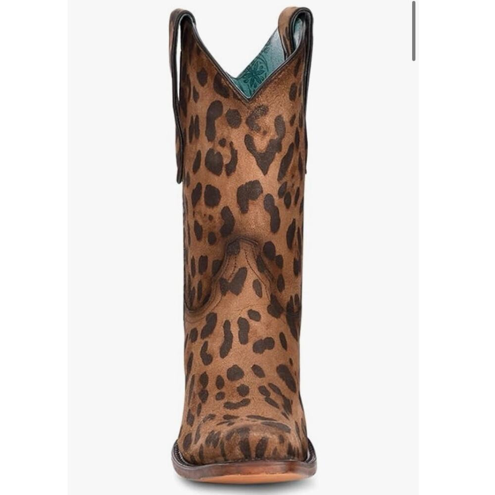 NEW Corral Leopard Western Boots Snip Toe Cowgirl Rodeo Festival Statement 8 - Picture 3 of 12